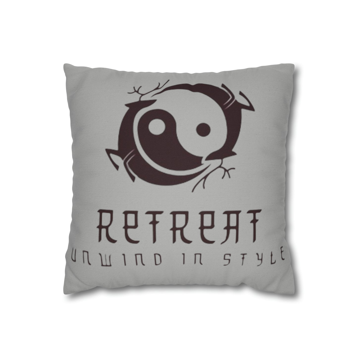 Retreat Spun Polyester Square Pillow Case