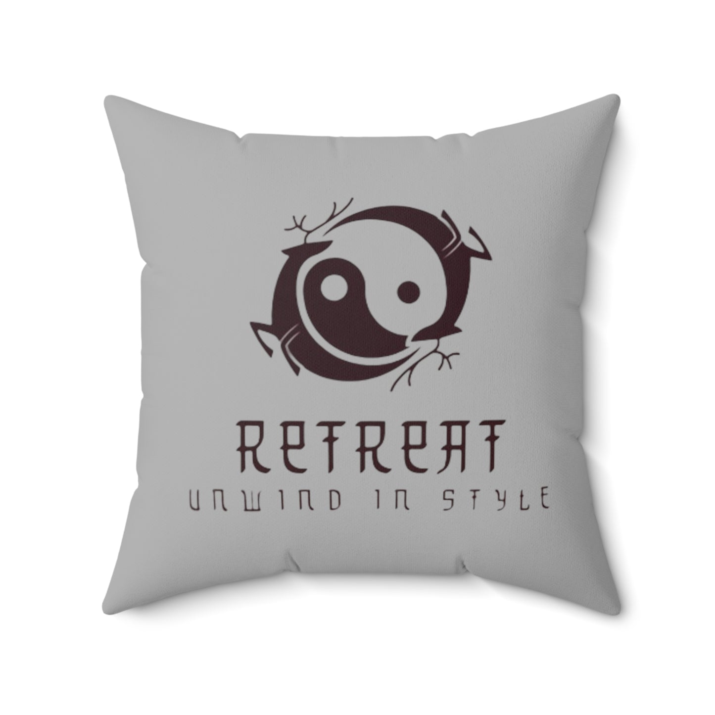 Retreat Faux Suede Square Pillow