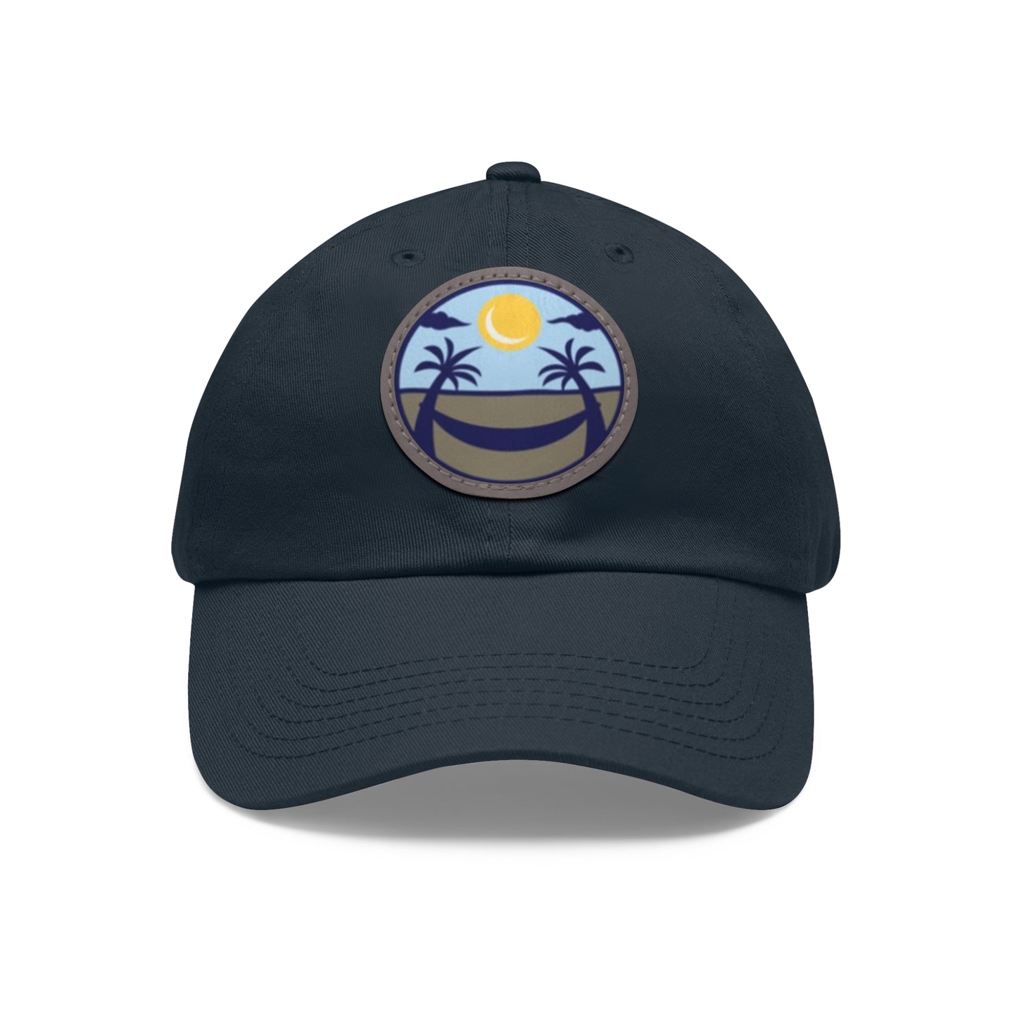 Upscale Retreat Dad Hat with Leather Patch