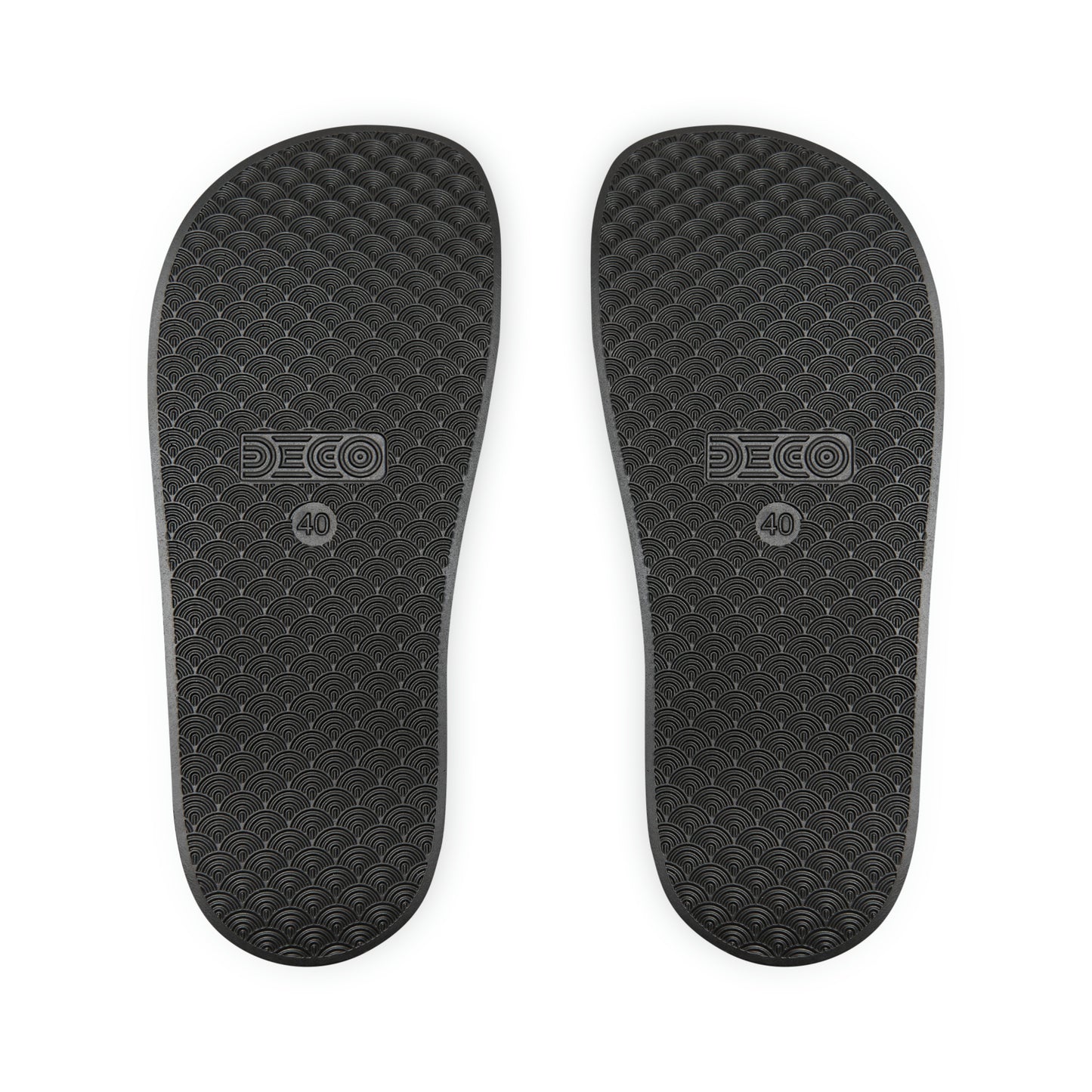 Men's PU Slide Sandals Branded Retreat