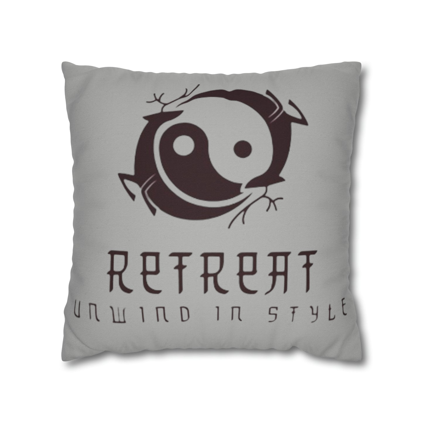 Retreat Spun Polyester Square Pillow Case