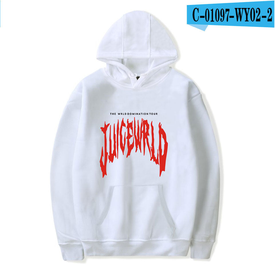Juice Wrld Printed Fashionable Loose Men's And Women's Hooded Sweater