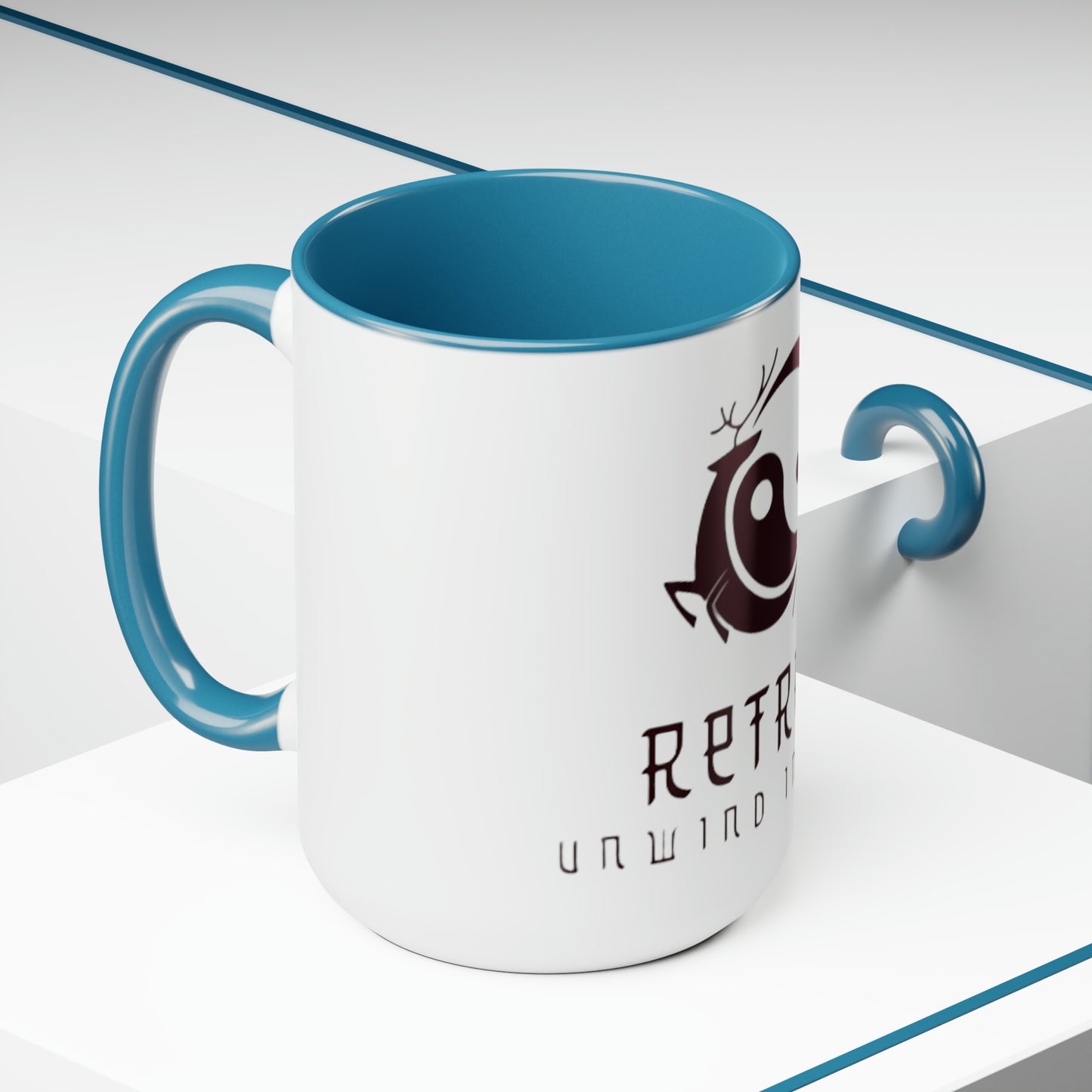 Retreat Two-Tone Coffee Mugs, 15oz