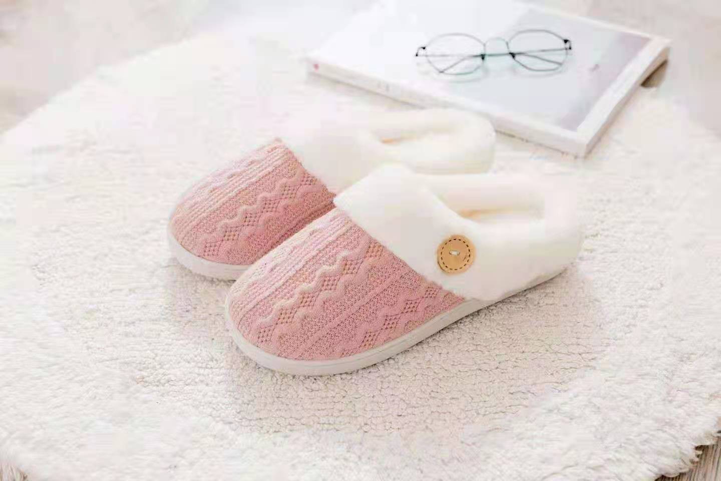 Slippers Confinement Shoes, Cotton Slippers European Size Wool Slippers