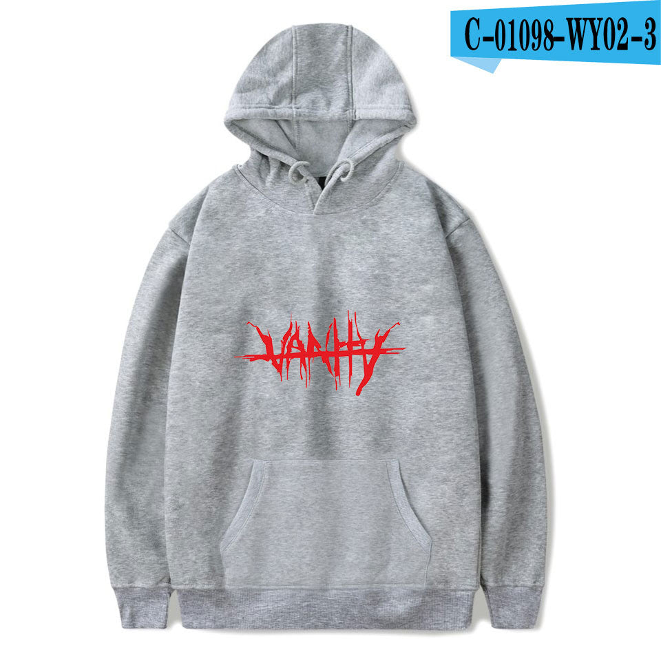 juice wrld printed hooded sweatshirt