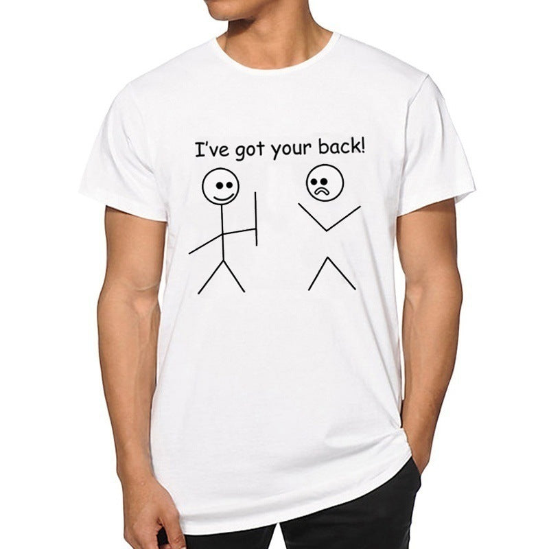 Men's printed short sleeves
