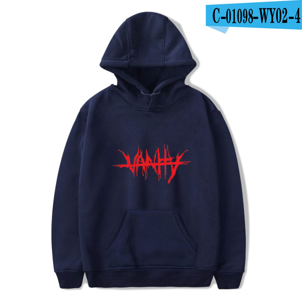 juice wrld printed hooded sweatshirt
