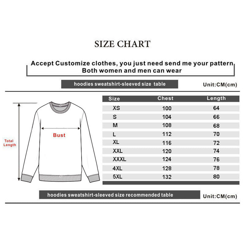 Women's Printed Casual Korean Style Loose Crew Neck Top