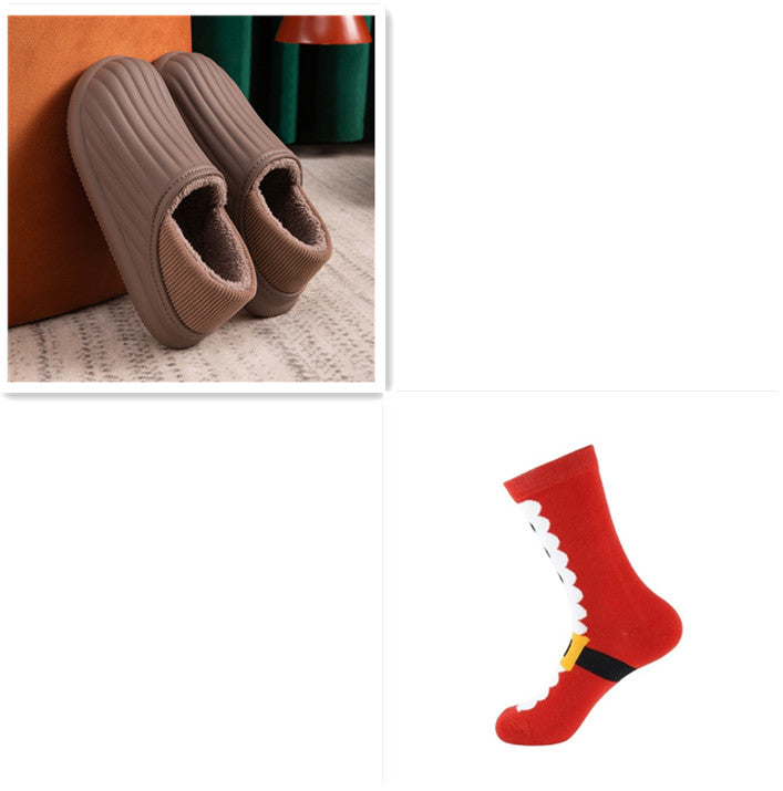 Waterproof Slippers EVA Plush Slippers Women