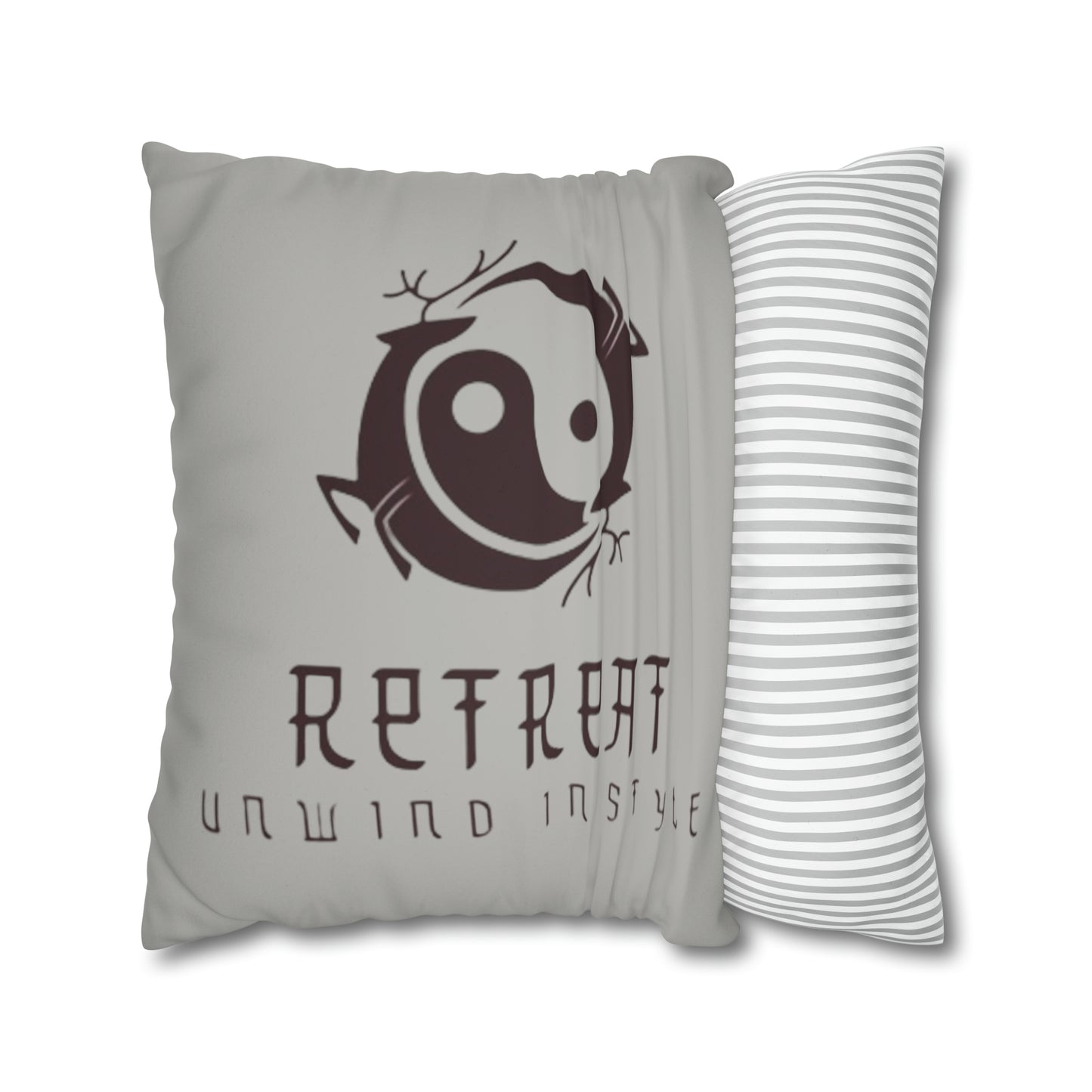 Retreat Faux Suede Square Pillow Case