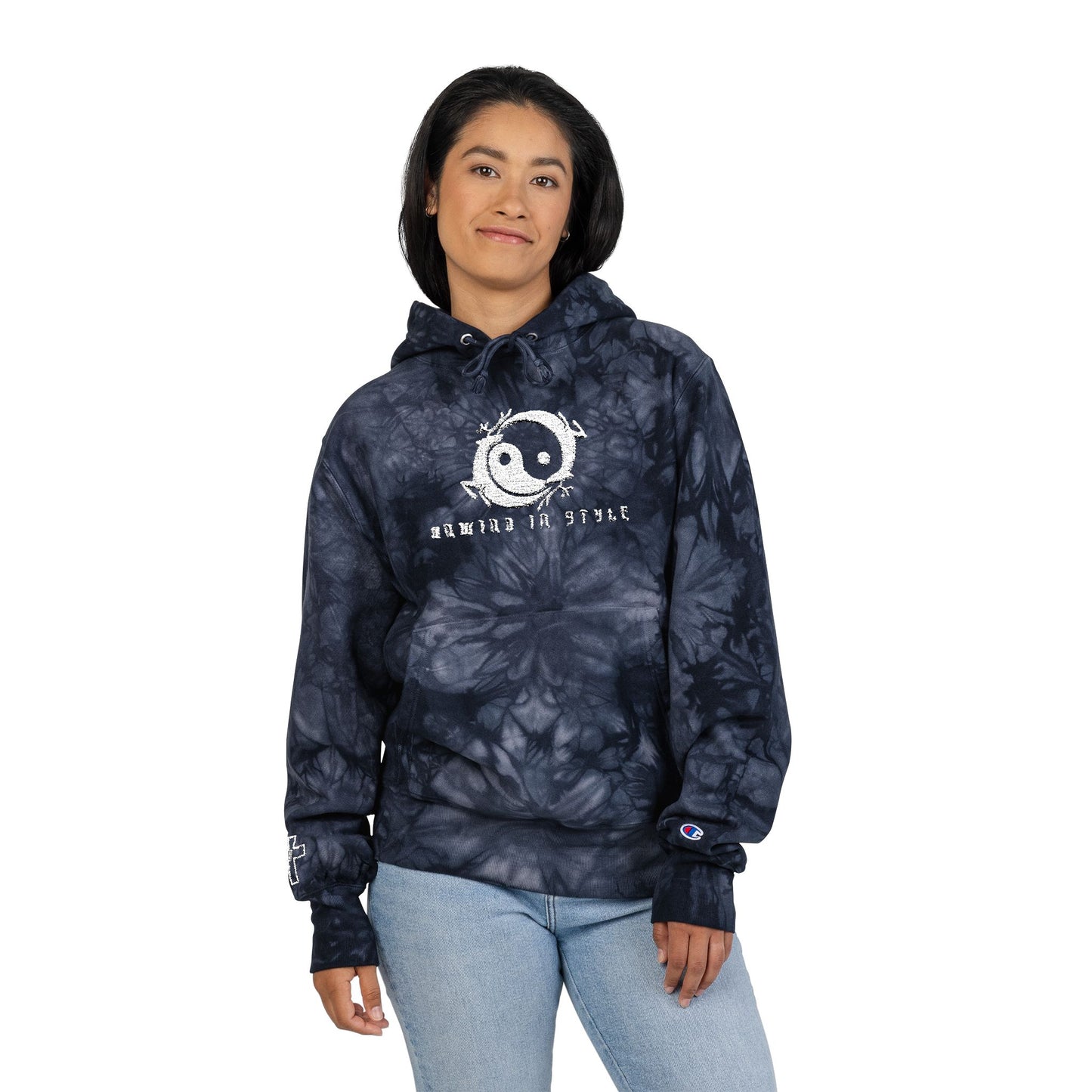 Retreat Champion Tie-Dye Hoodie (Embroidery)