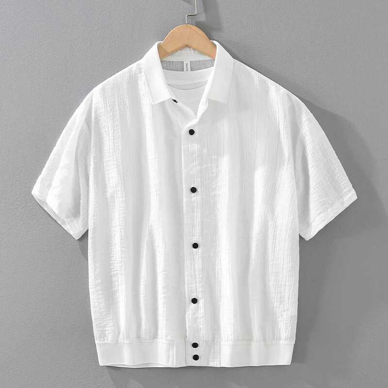 Thin Breathable Short-sleeved Shirt Men's