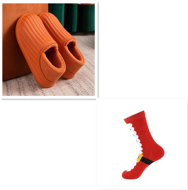 Waterproof Slippers EVA Plush Slippers Women