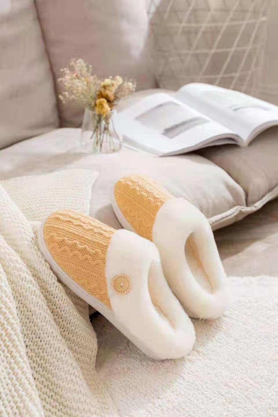 Slippers Confinement Shoes, Cotton Slippers European Size Wool Slippers