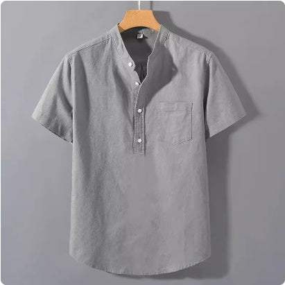Men's Casual Stand Collar Shirt