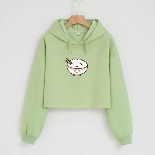 Short Hoodie Autumn Cat Ear Women's Sportswear