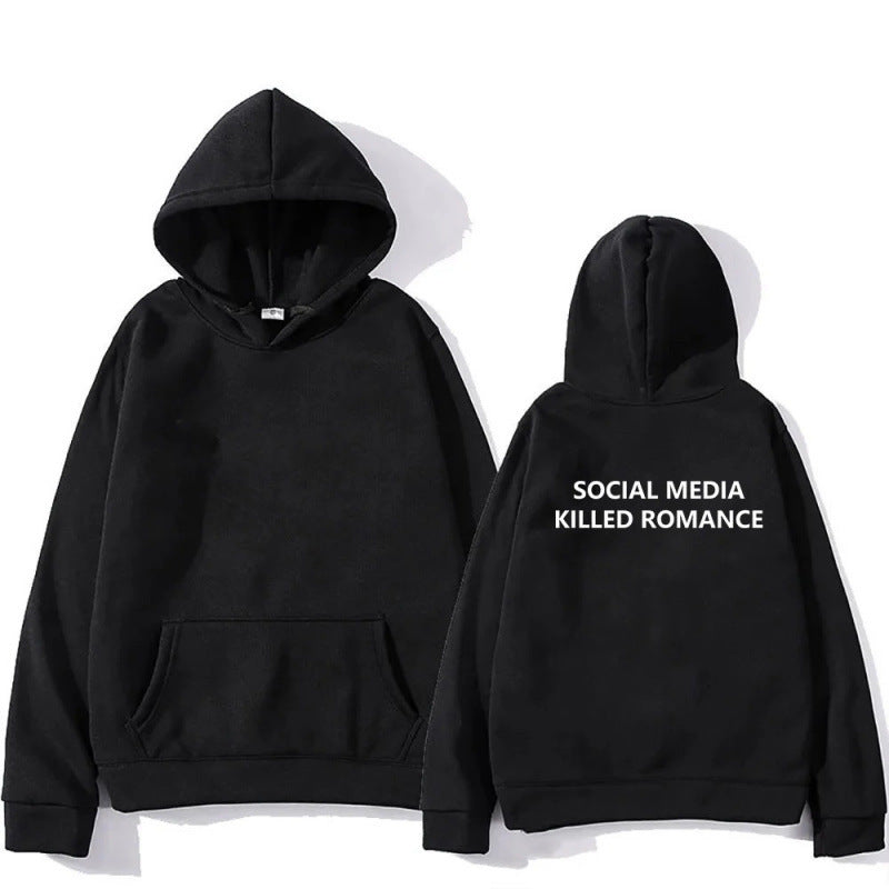 Social media killed romance hoodie