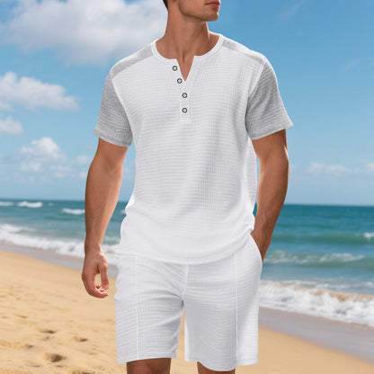 Plus Size American Short Sleeve Suit