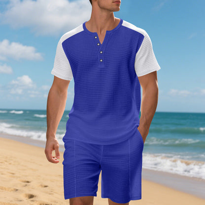 Plus Size American Short Sleeve Suit