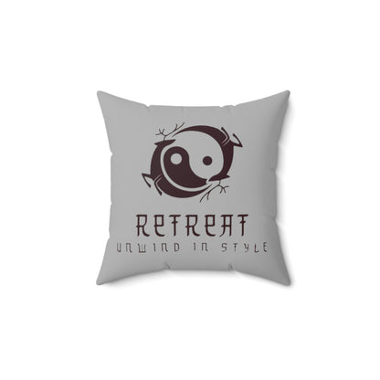 Retreat Spun Polyester Square Pillow