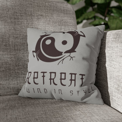 Retreat Spun Polyester Square Pillow Case