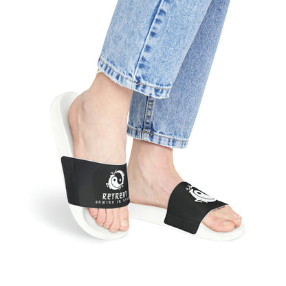Women's PU Slide Sandals Branded Retreat