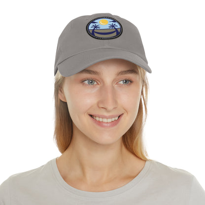 Upscale Retreat Dad Hat with Leather Patch