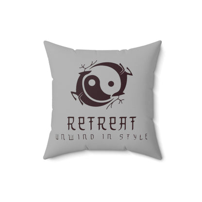 Retreat Spun Polyester Square Pillow