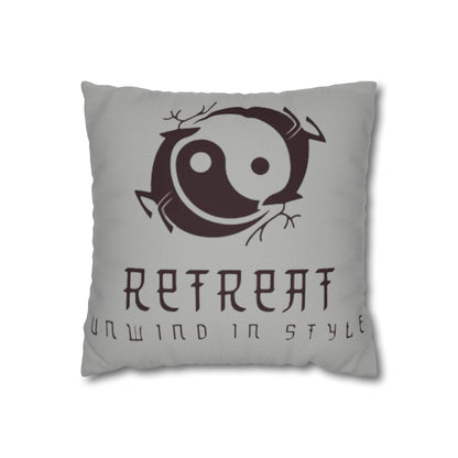 Retreat Spun Polyester Square Pillow Case