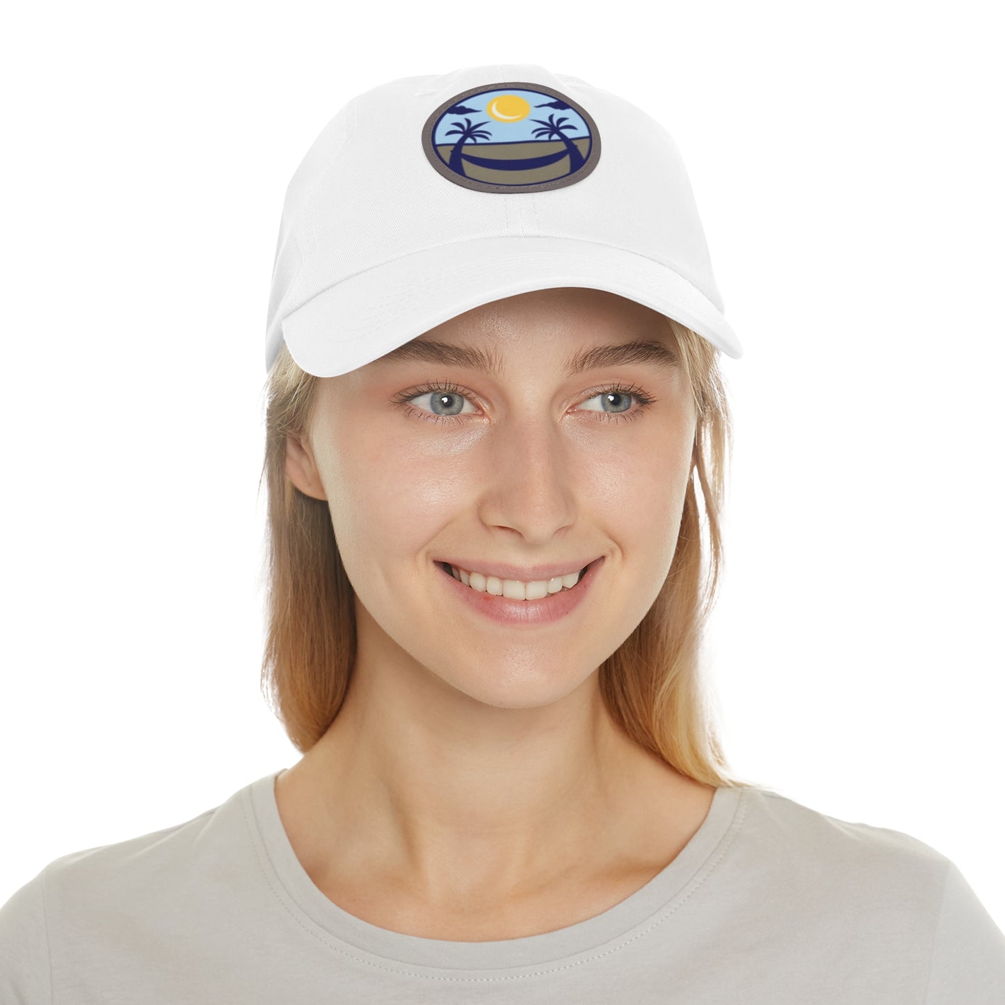 Upscale Retreat Dad Hat with Leather Patch