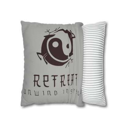 Retreat Spun Polyester Square Pillow Case