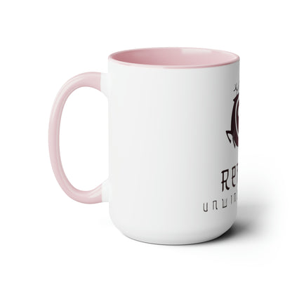 Retreat Two-Tone Coffee Mugs, 15oz