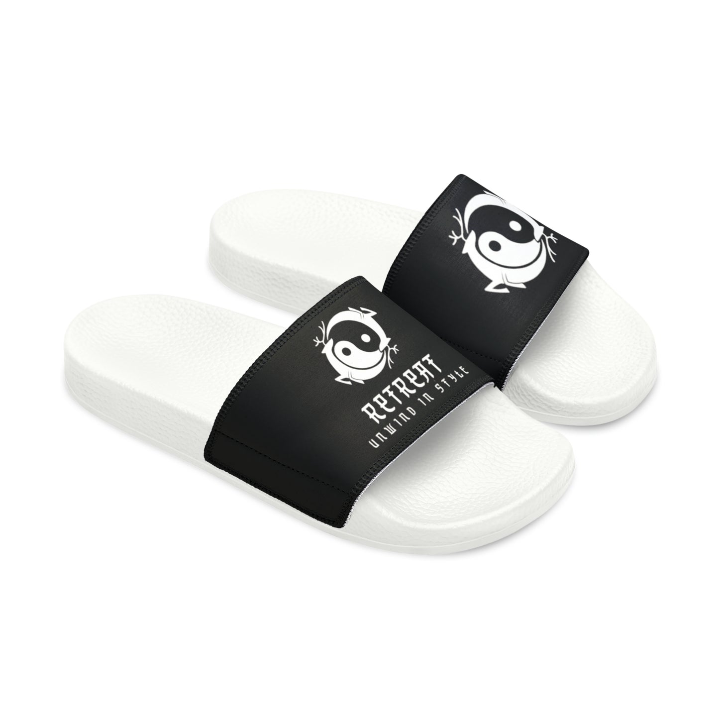 Women's PU Slide Sandals Branded Retreat