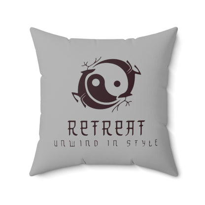 Retreat Faux Suede Square Pillow