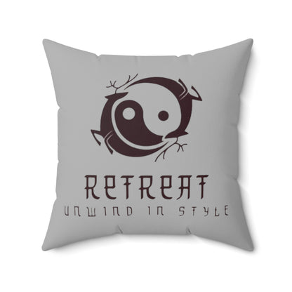 Retreat Spun Polyester Square Pillow