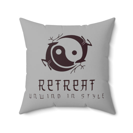 Retreat Spun Polyester Square Pillow