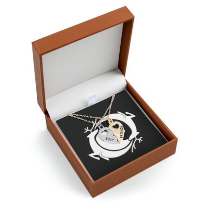 BFF Half Heart Necklace Set Branded Retreat