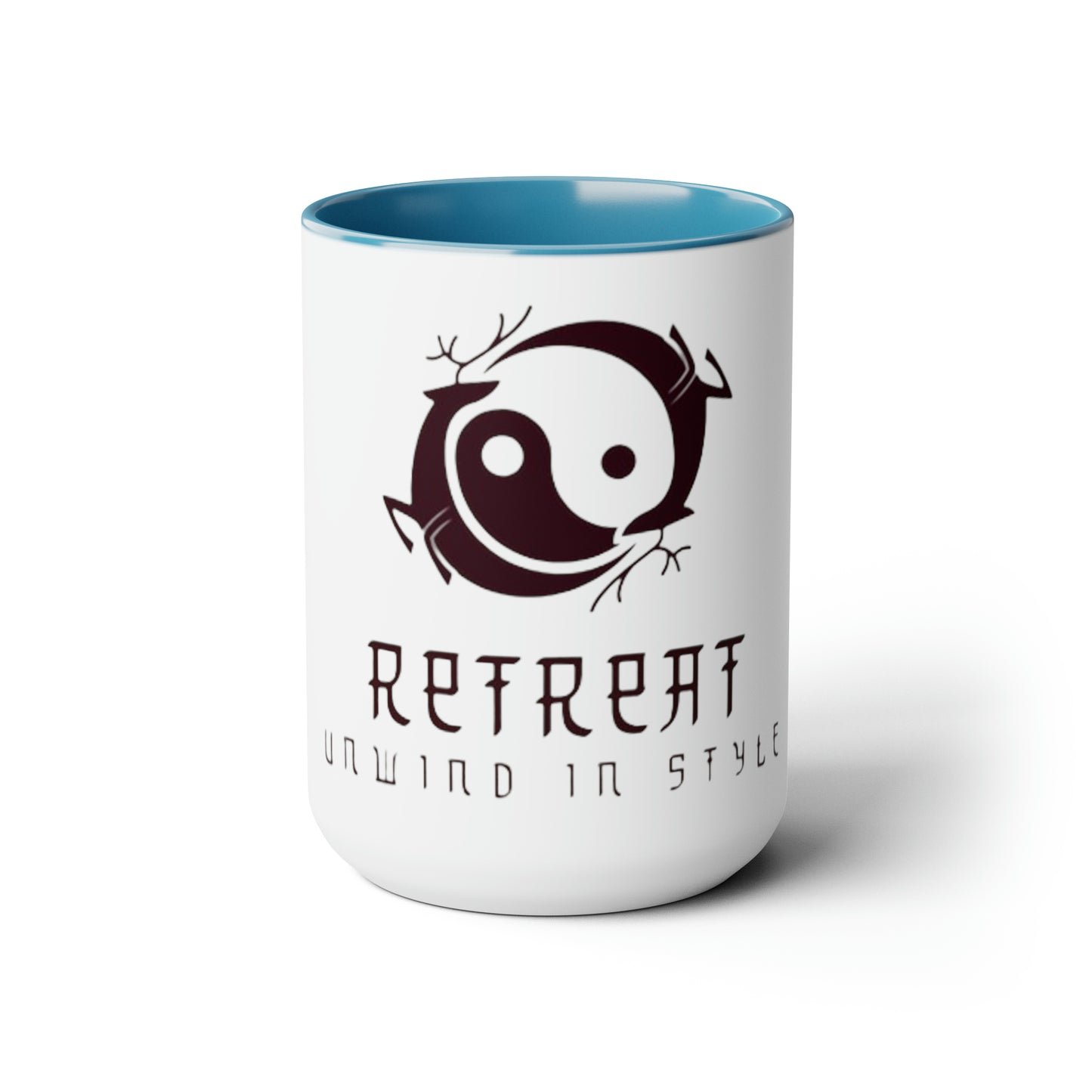 Retreat Two-Tone Coffee Mugs, 15oz