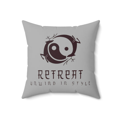 Retreat Spun Polyester Square Pillow