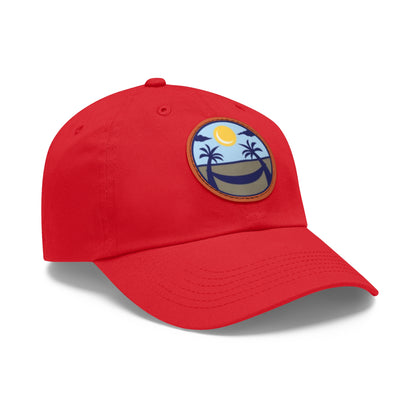 Upscale Retreat Dad Hat with Leather Patch