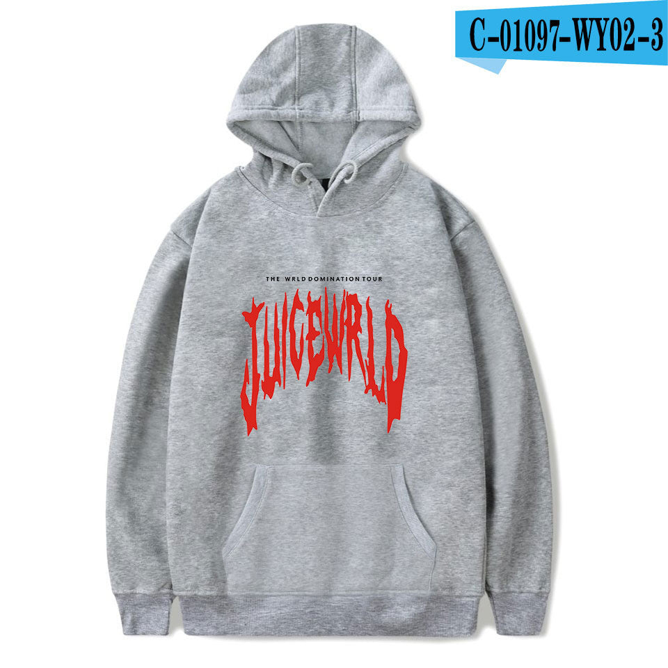 Juice Wrld Printed Fashionable Loose Men's And Women's Hooded Sweater