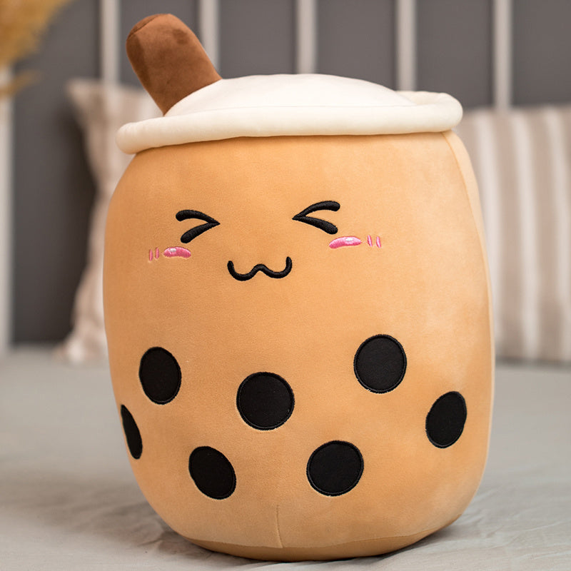 Unique Soft Teddy Plush Boba Milk Tea Plushie