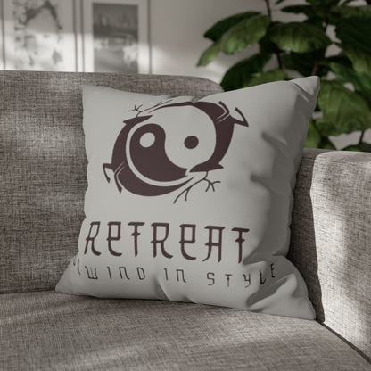 Retreat Faux Suede Square Pillow Case