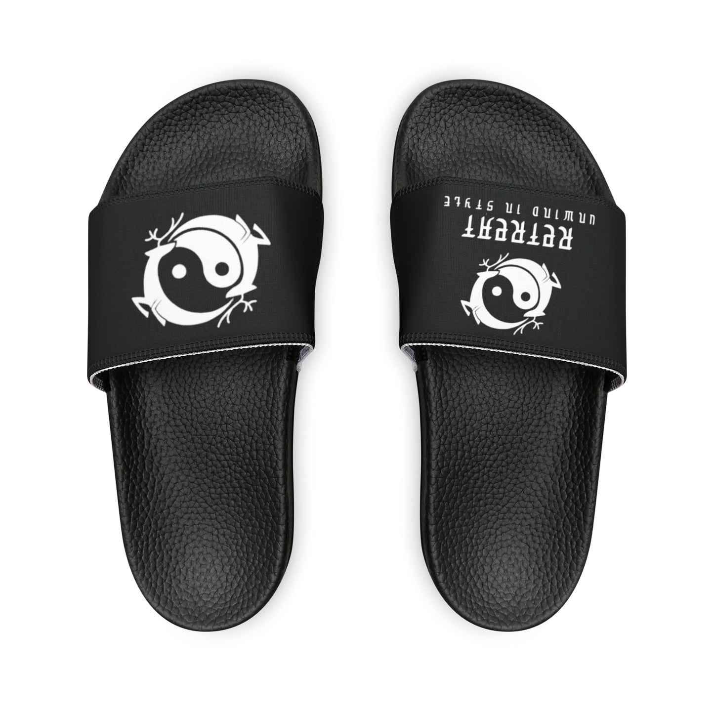 Women's PU Slide Sandals Branded Retreat