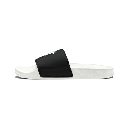 Men's PU Slide Sandals Branded Retreat