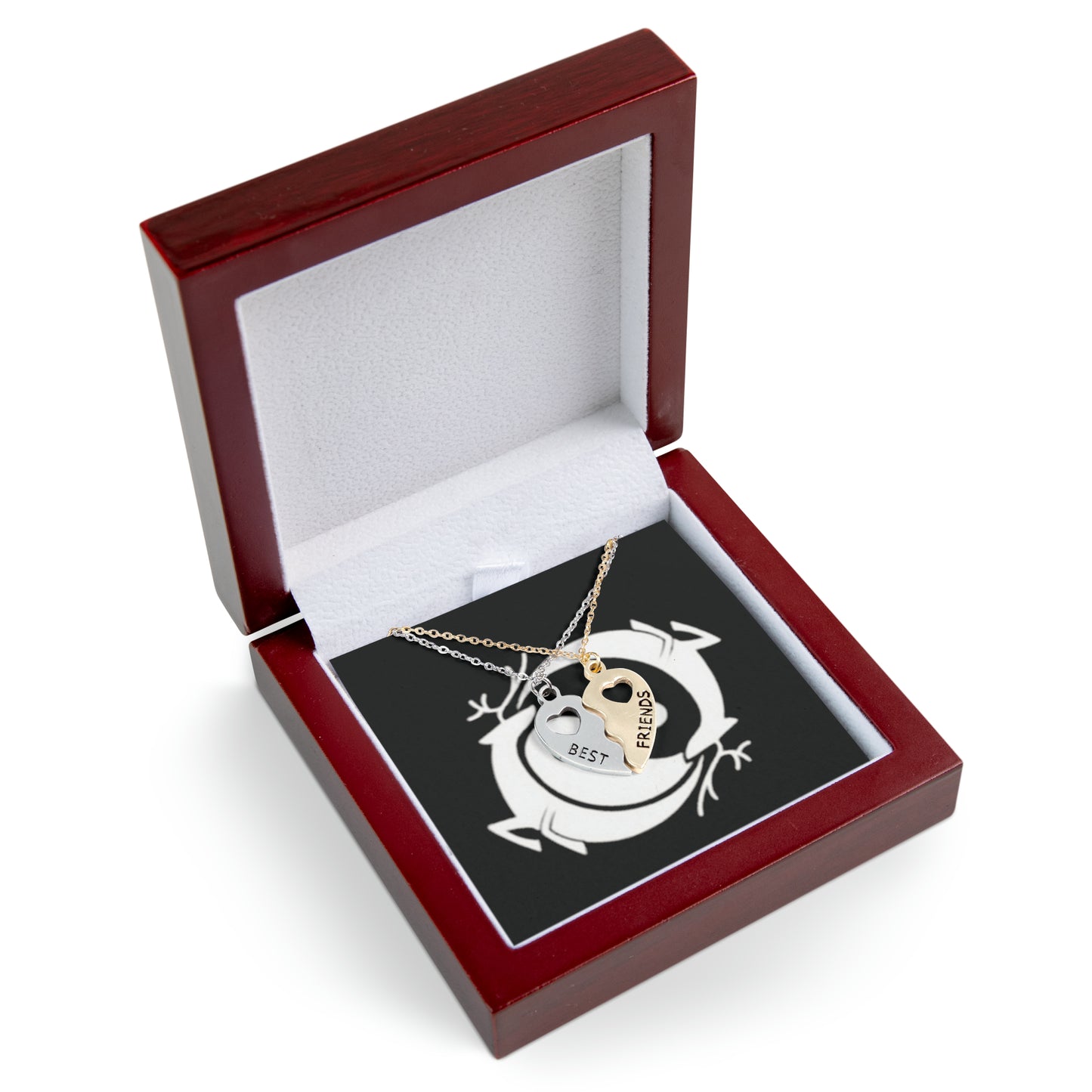 BFF Half Heart Necklace Set Branded Retreat