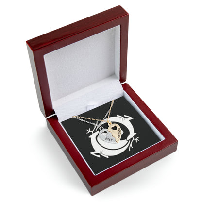 BFF Half Heart Necklace Set Branded Retreat