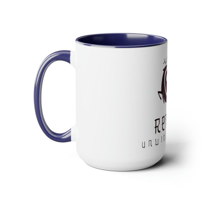 Retreat Two-Tone Coffee Mugs, 15oz