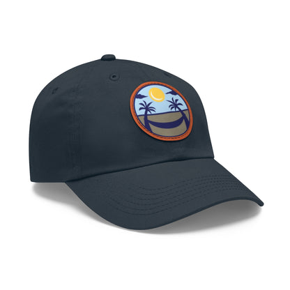 Upscale Retreat Dad Hat with Leather Patch