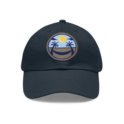 Upscale Retreat Dad Hat with Leather Patch